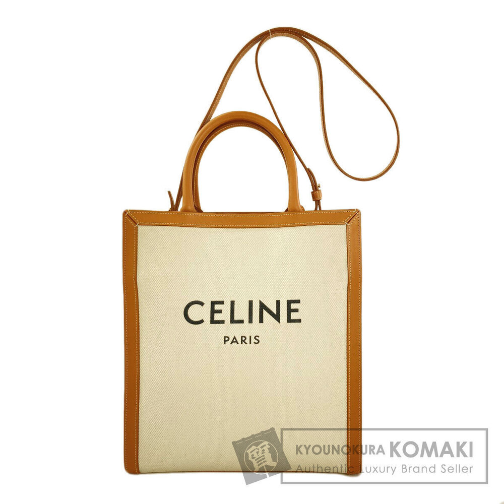 Celine Vertical Cabas Handbag Canvas
